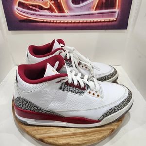 Size 11 - Jordan 3 Retro Mid Cardinal RedPre-owned no box100 percent authentic